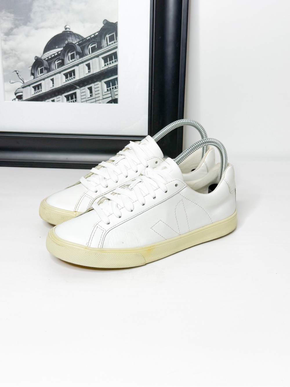 VEJA Women’s White Leather Sneakers by Madewell Size US 6 / EU 37